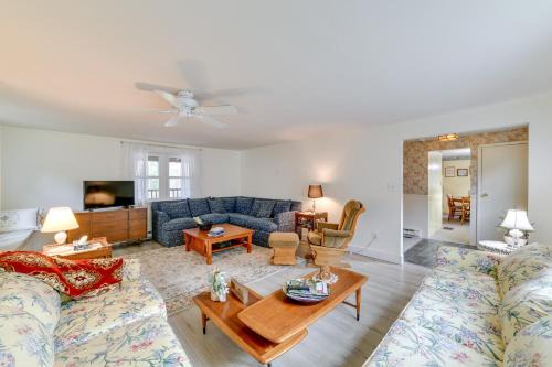 Fire Pit & On-Site Pond: Wooded Walton Home! in Walton