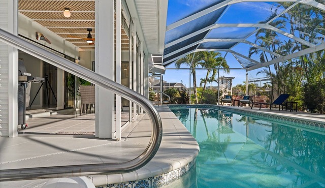 🌴Heated Salt Water Pool - Waterfront - Pool Table. 2420 Sapodilla Ln | St James City | 2 Bedroom 2 Bath. Welcome to your private slice of paradise—where laid-back island charm meets elevated coastal comfort.