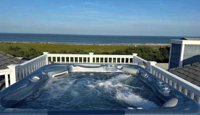 Luxury LBI Retreat 5BR, 4.5 BA ocean and bay views, hot tub, elevator. Sleeps 14
