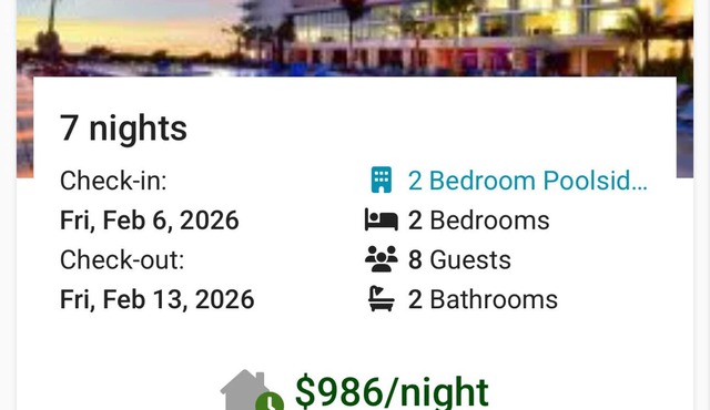 Marriott’s Crystal Shores Marco Island Winter GetAway! 2-bedroom, Poolside