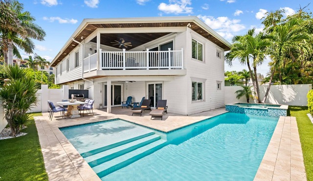 Ocean-View Oasis with Pool, Hot Tub, Walk to Beach