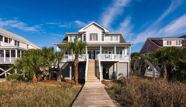 Oceanfront Showplace w/Sun Deck & Expansive Beach & Ocean Views; Sunsets & Dolphin Sightings