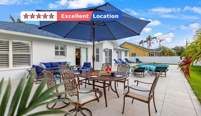 Private Pool｜Near Beach｜Fenced Yard｜Outdoor Living