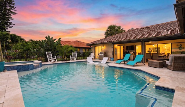 Private Pool + Spa + Outdoor Dining | Gulf Beaches | Blue Sunset
