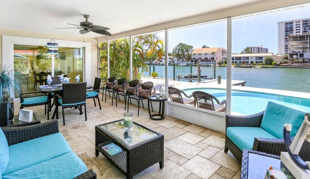 Relax in Paradise! Waterfront Pool, Boat Dock, Gas Grill, W/D, Wi-Fi/Cable ~ 406 Leeward Island