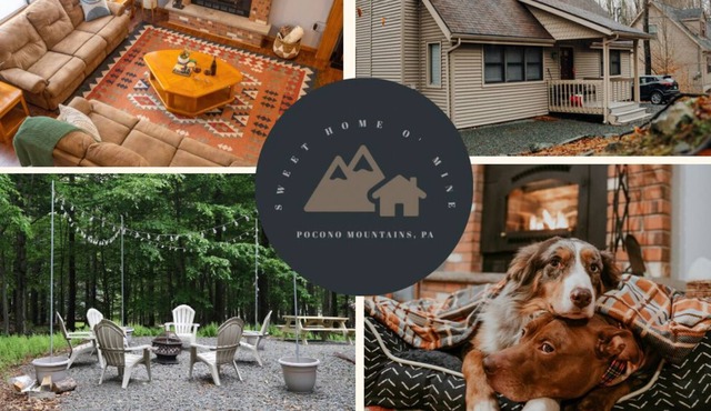 Serene Mountain Escape with King Bed, Fire Pit, Games & Fireplace