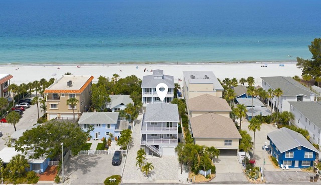 Shore Beats Working - Luxury IRB Retreat, Pool, 1-Min Walk to Beach, Sleeps 10