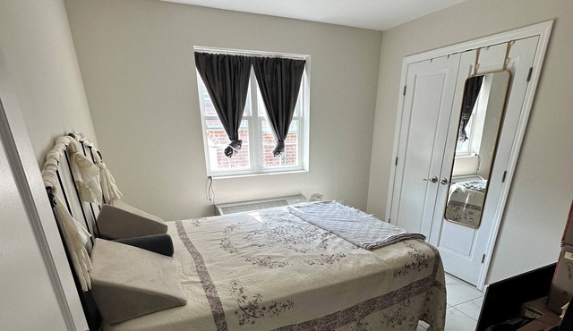 Spacious 3-bedroom suite with AC/heat, WiFi, utilities, housekeeping included.