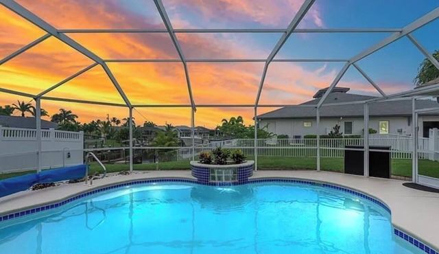Spacious 4-bedroom house in charming Cape Coral neighborhood.