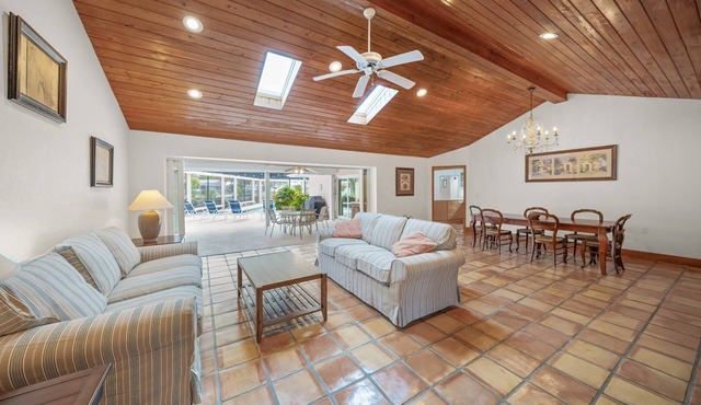 Stylish Siesta Key Canal Home w/Private Pool & Boat Dock - Pet Friendly