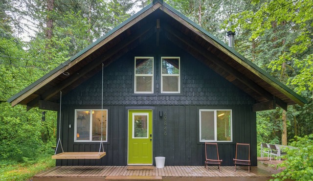 Tiny: An A-Frame Cabin in the Woods in Rhododendron