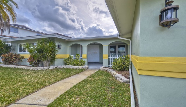 Water View home with private pool and heated spa with boat deck clearwater