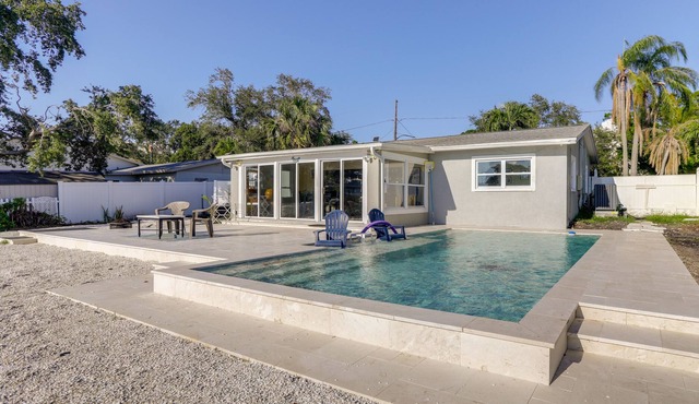 Water-View St. Pete Home w/ Pool on Riviera Bay!