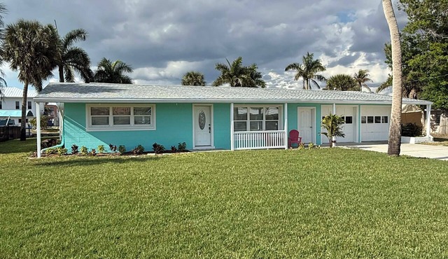 Waterfront + 2Bed + No Bridge Gulf Access + Dock + Pool ready October 2026!