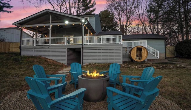 Waterfront near Asheville | Hot Tub, Sauna, Cinema