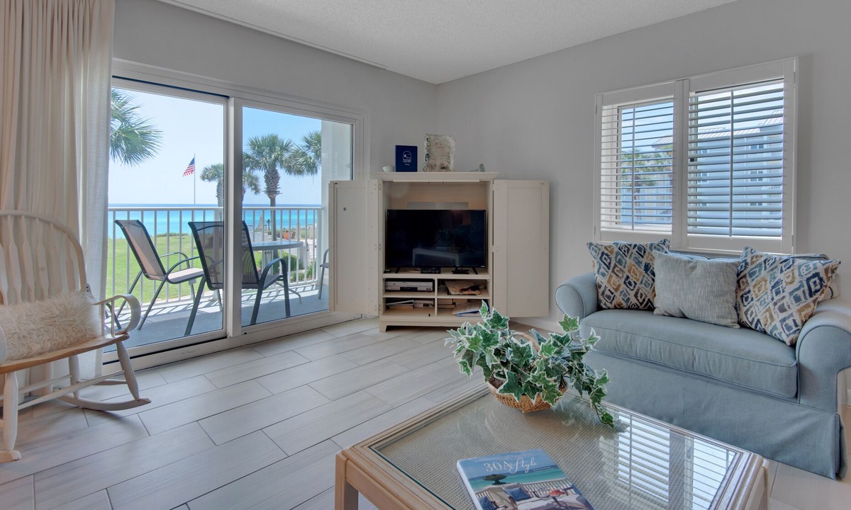 Seacrest Condo | Gulf-front in Seacrest - Pool & Tennis - Sleeps 6 + Free Attraction Tickets!