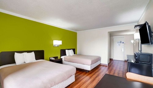 Standard Room, 2 Double Beds, Non Smoking, Refrigerator & Microwave