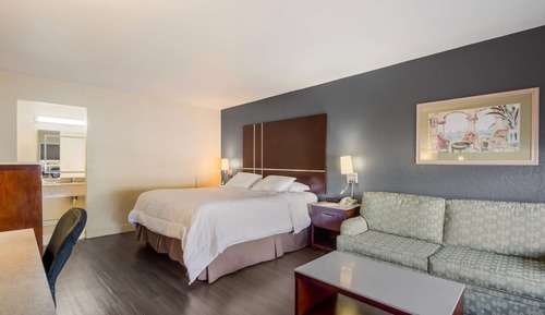 Standard Room, 1 King Bed, Smoking, Refrigerator & Microwave