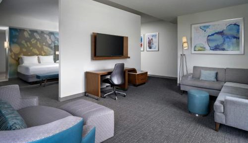 Suite with Two King Beds, Roll-In Shower and Sofa Bed - Mobility Access/Hearing Accessible