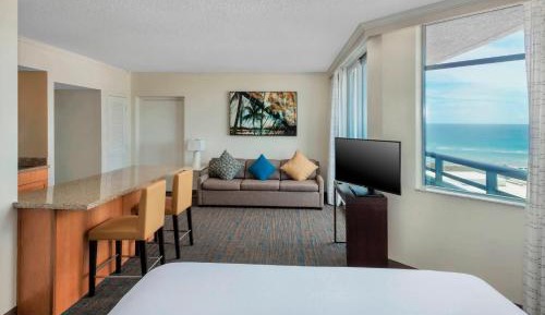 King Studio with Balcony and Partial Ocean view