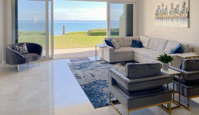 Upscale oceanview home with private beach access & pool - dogs welcomed