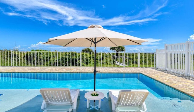 BEACHFRONT NEW Heated POOL, Oceanfront Porch and View from Entire Living Space! Private Beach Access