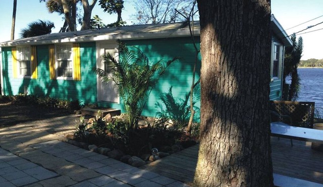 Waterfront Cottage Rental with a Dock on the San Sebastian River, Florida