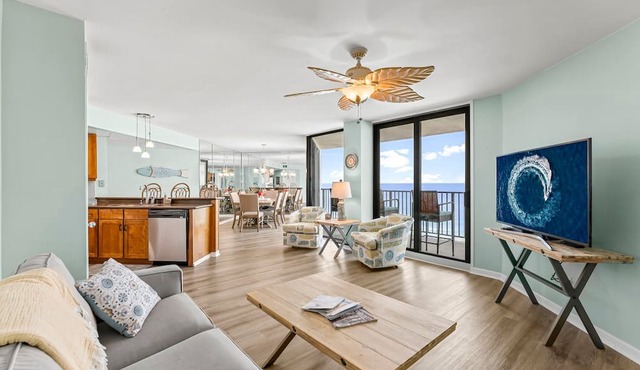GULF FRONT 2 Bedroom/2 Bath ~ Completely Updated @ Aqua Vista ~ New Listing!