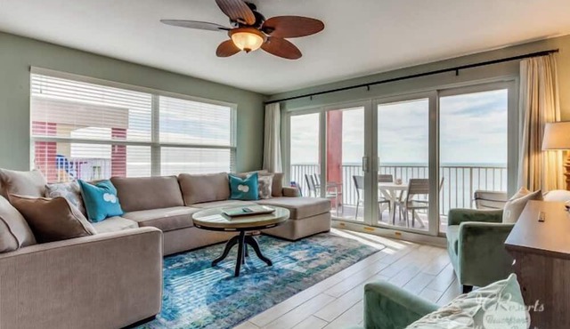 Ram Sea 501 is a Gold Tier 2-bedroom 2 bath Gulf Front Corner Condo